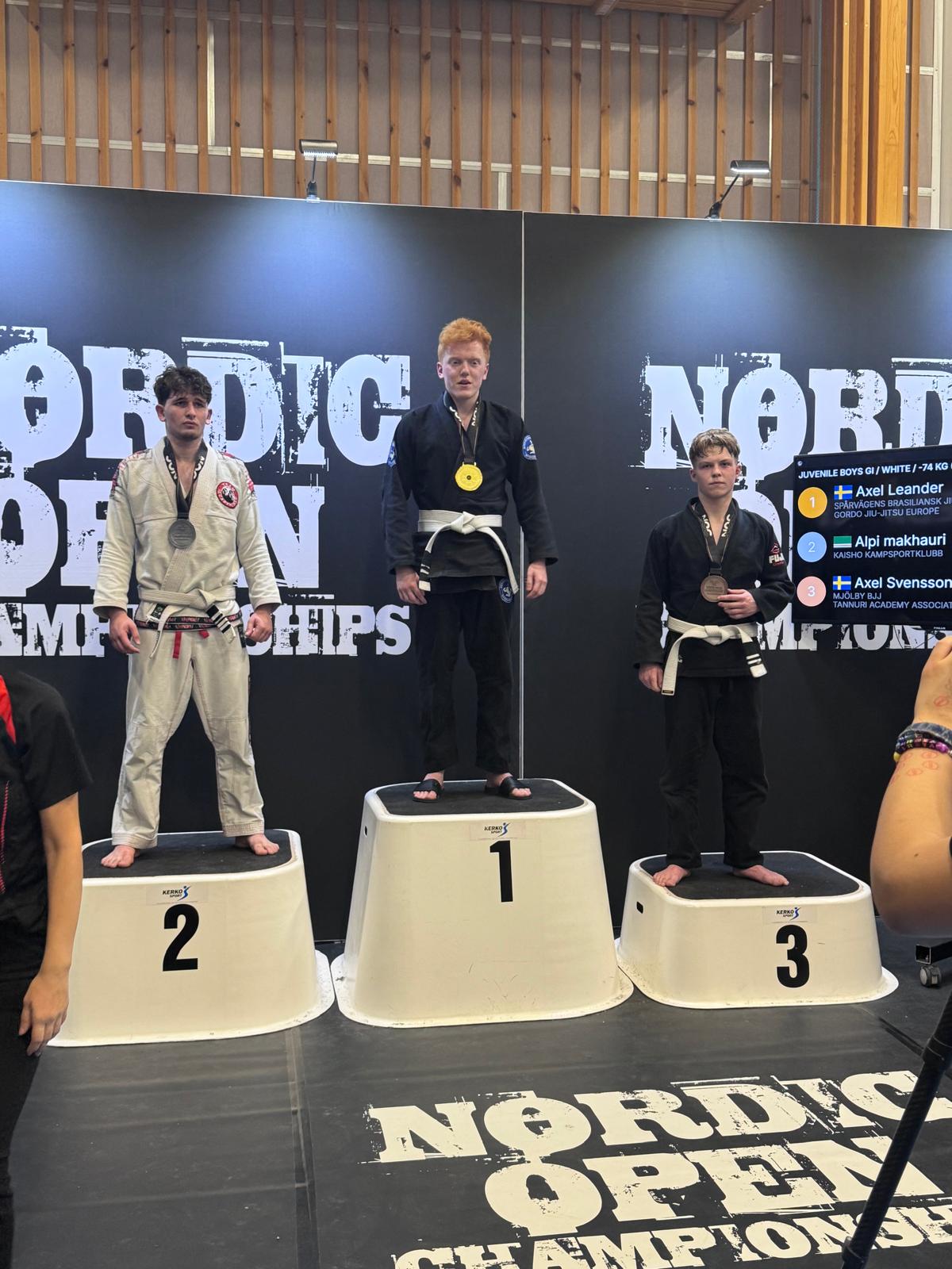 Axel Svensson vinner brons på Nordic Open